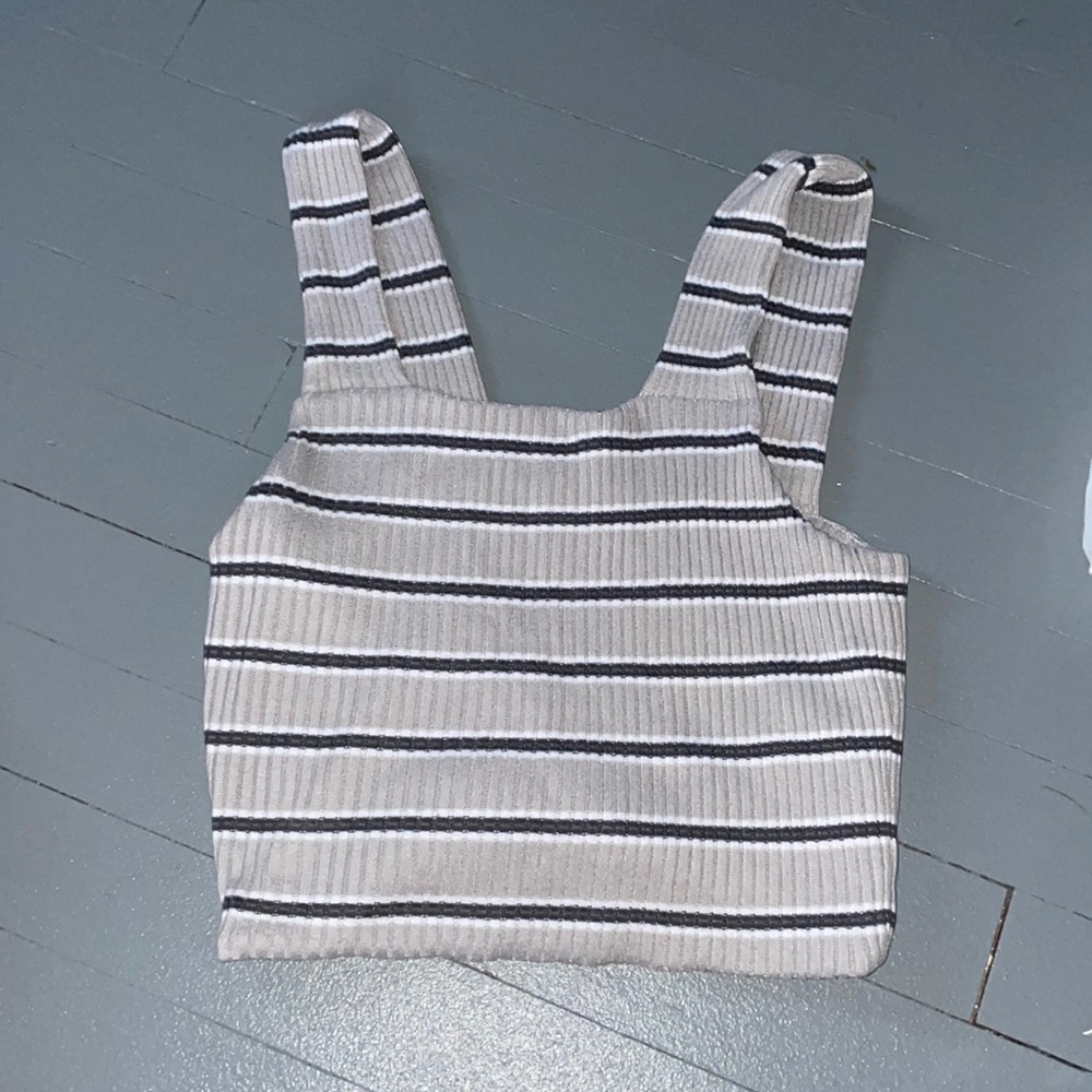 Grey American Eagle Crop Top